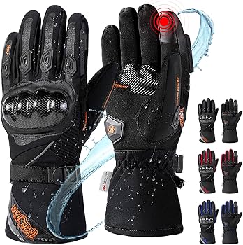 Amazon | バイクグローブ 冬 防寒 防水 タッチパネル対応 3M